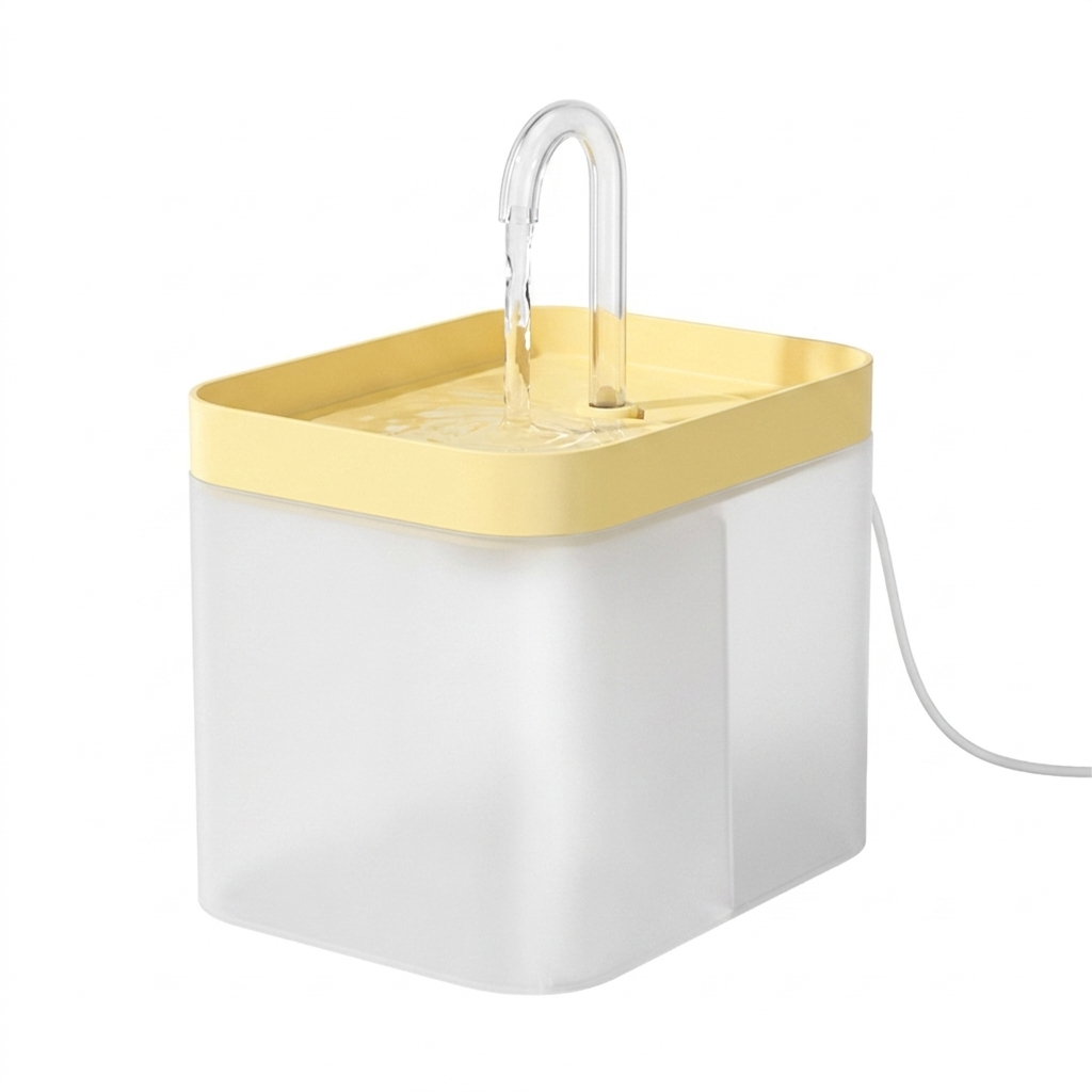 Purelio pet water fountain in Yellow