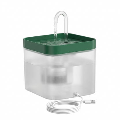 Purelio pet water fountain in Green