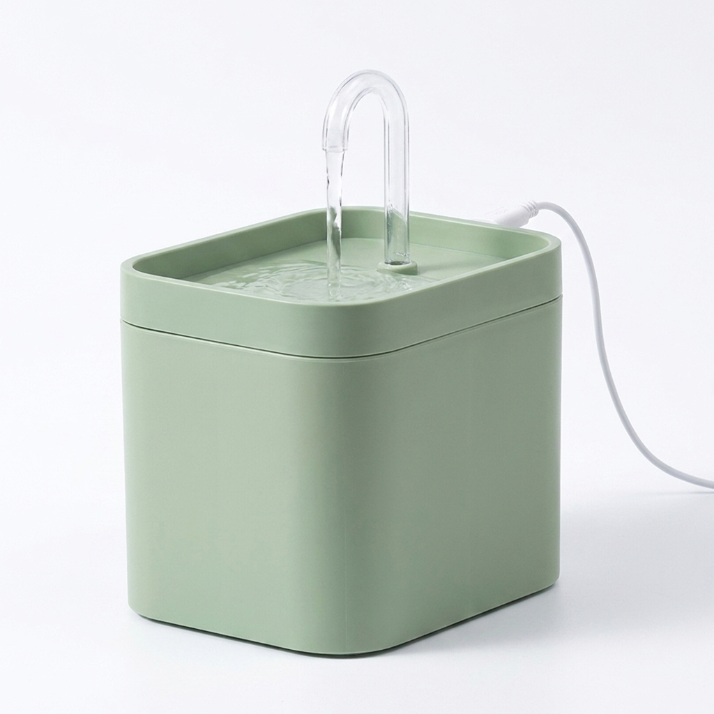 Purelio pet water fountain in Light Green